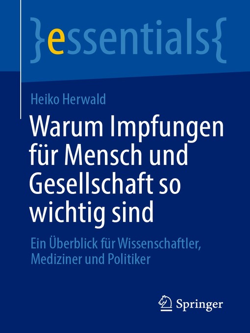 Title details for Warum Impfungen für Mensch und Gesellschaft so wichtig sind by Heiko Herwald - Available